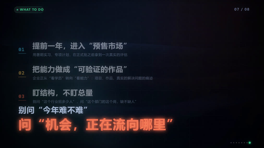 行动段：机会正在流向哪里